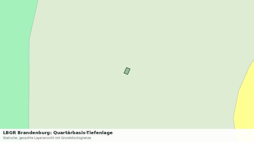Statische Kartenansicht: LBGR Brandenburg: Quartärbasis-Tiefenlage