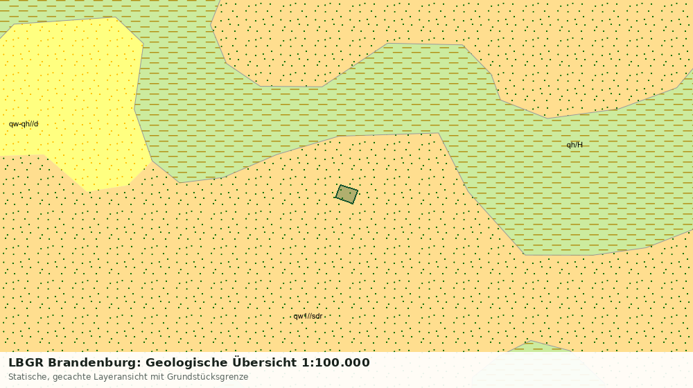 Statische Kartenansicht: LBGR Brandenburg: Geologische Übersicht 1:100.000