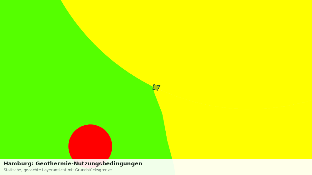 Statische Kartenansicht: Hamburg: Geothermie-Nutzungsbedingungen