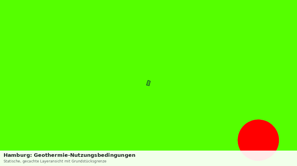 Statische Kartenansicht: Hamburg: Geothermie-Nutzungsbedingungen