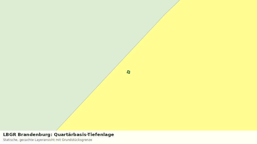 Statische Kartenansicht: LBGR Brandenburg: Quartärbasis-Tiefenlage