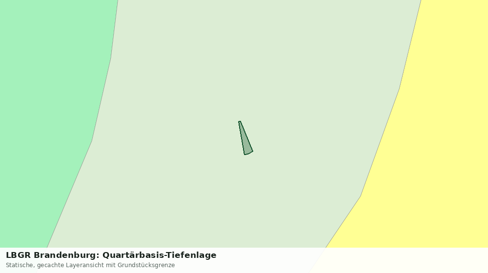 Statische Kartenansicht: LBGR Brandenburg: Quartärbasis-Tiefenlage