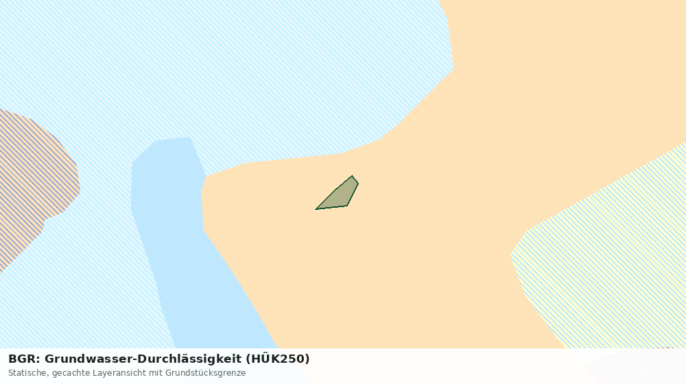 Statische Kartenansicht: BGR: Grundwasser-Durchlässigkeit (HÜK250)
