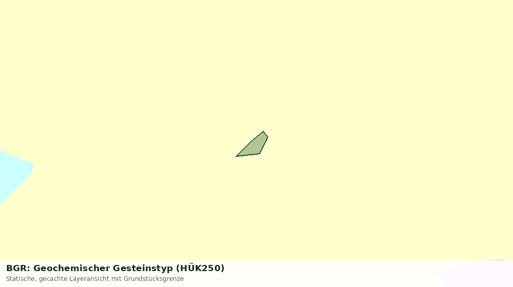 Statische Kartenansicht: BGR: Geochemischer Gesteinstyp (HÜK250)