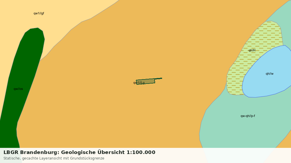 Statische Kartenansicht: LBGR Brandenburg: Geologische Übersicht 1:100.000