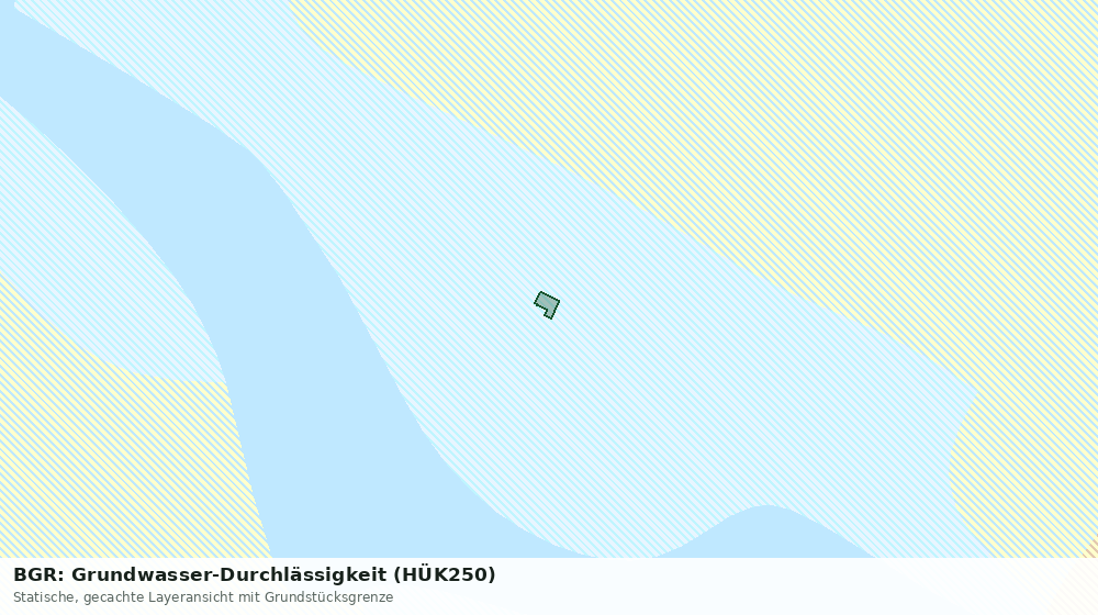 Statische Kartenansicht: BGR: Grundwasser-Durchlässigkeit (HÜK250)