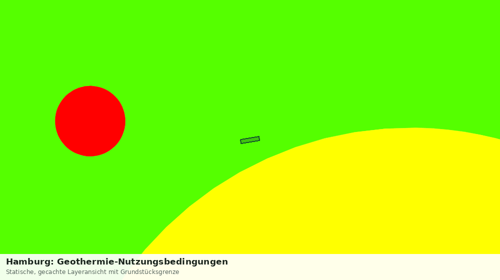 Statische Kartenansicht: Hamburg: Geothermie-Nutzungsbedingungen