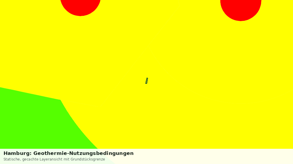 Statische Kartenansicht: Hamburg: Geothermie-Nutzungsbedingungen