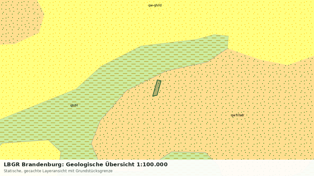 Statische Kartenansicht: LBGR Brandenburg: Geologische Übersicht 1:100.000