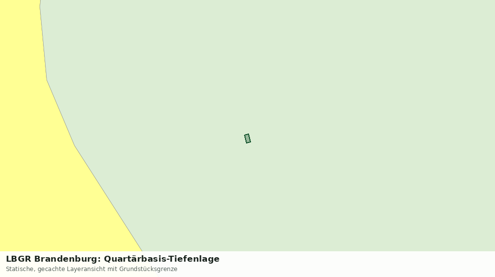 Statische Kartenansicht: LBGR Brandenburg: Quartärbasis-Tiefenlage