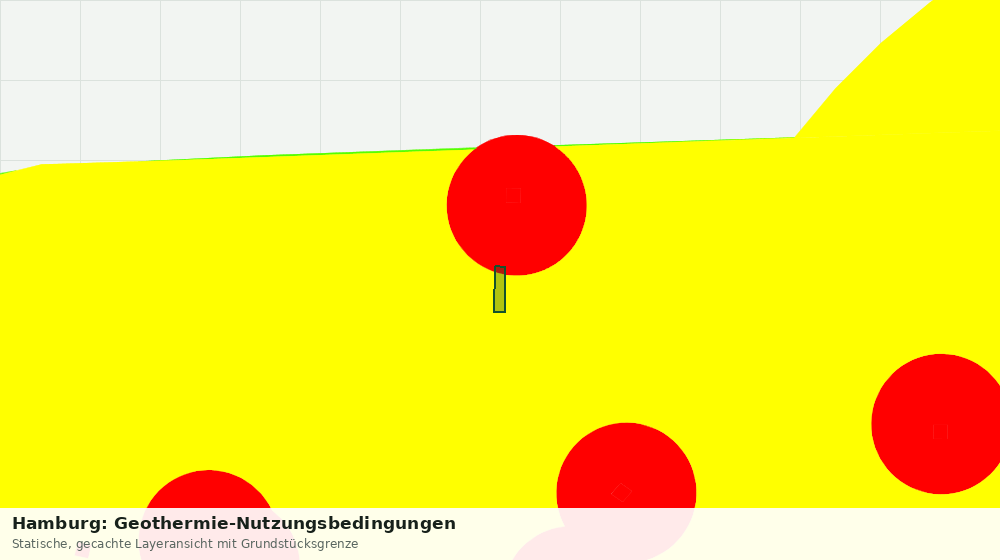 Statische Kartenansicht: Hamburg: Geothermie-Nutzungsbedingungen