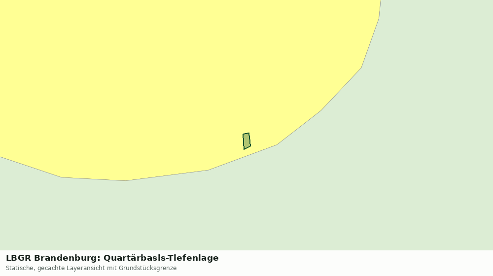 Statische Kartenansicht: LBGR Brandenburg: Quartärbasis-Tiefenlage