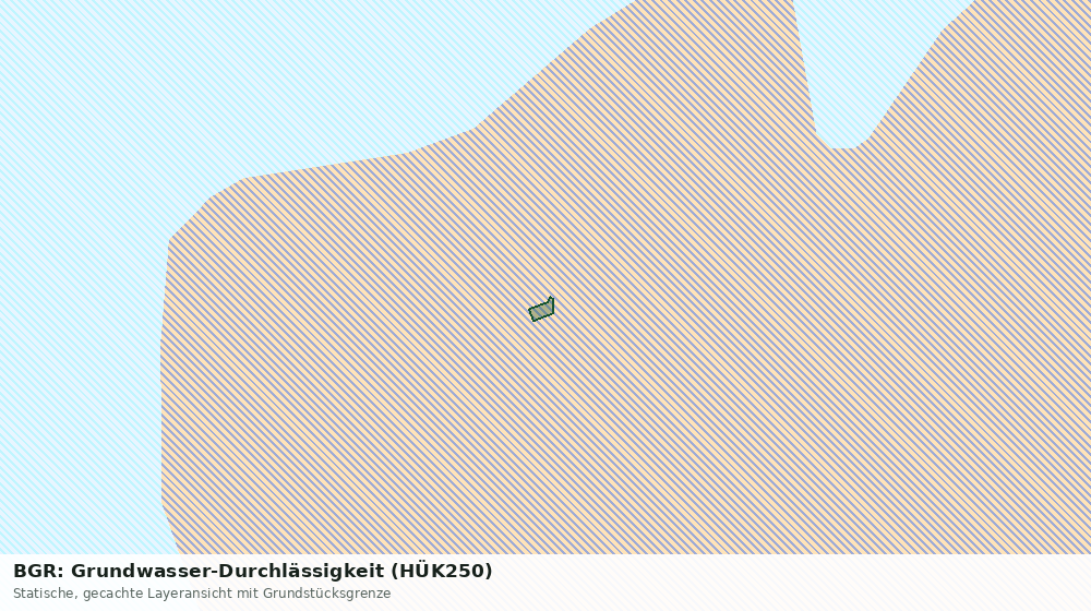 Statische Kartenansicht: BGR: Grundwasser-Durchlässigkeit (HÜK250)
