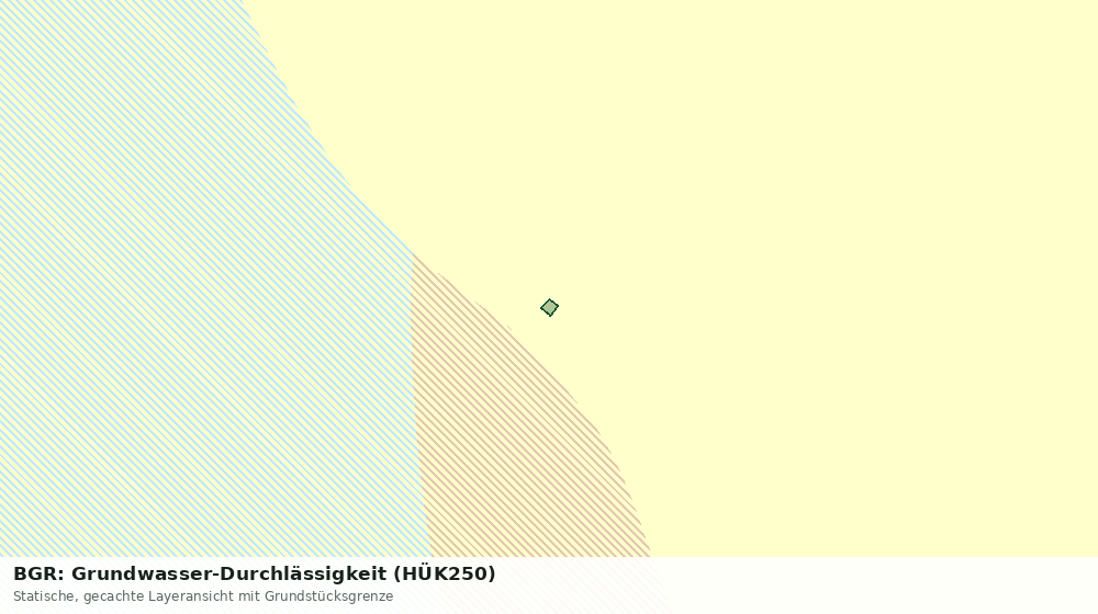 Statische Kartenansicht: BGR: Grundwasser-Durchlässigkeit (HÜK250)