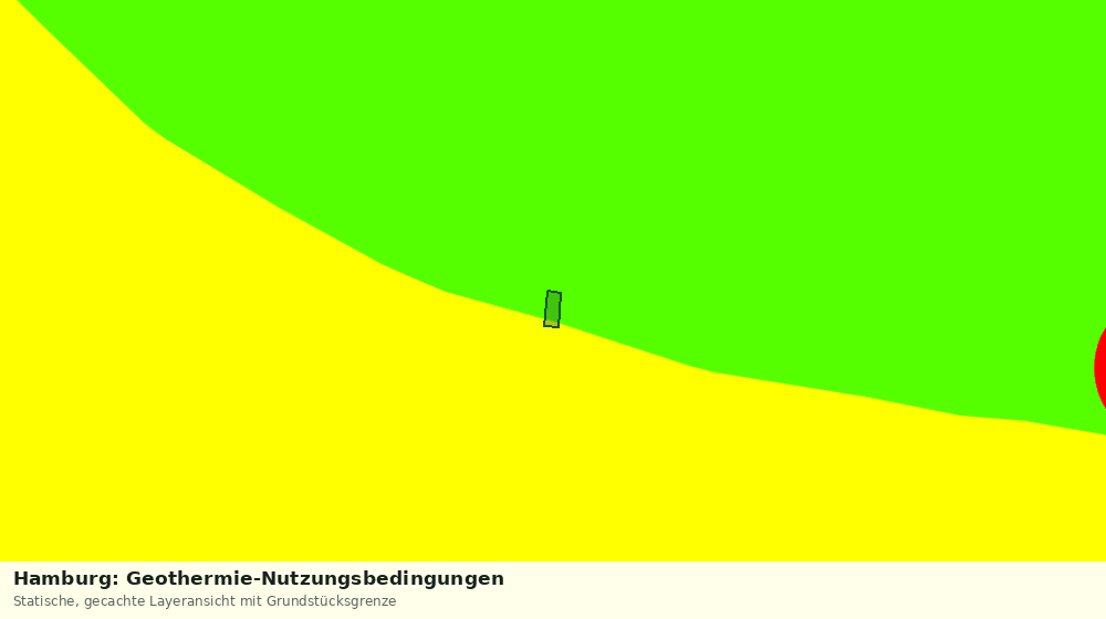 Statische Kartenansicht: Hamburg: Geothermie-Nutzungsbedingungen