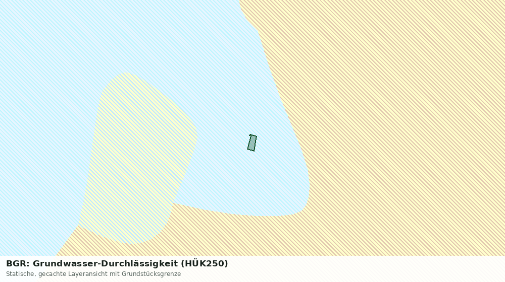 Statische Kartenansicht: BGR: Grundwasser-Durchlässigkeit (HÜK250)
