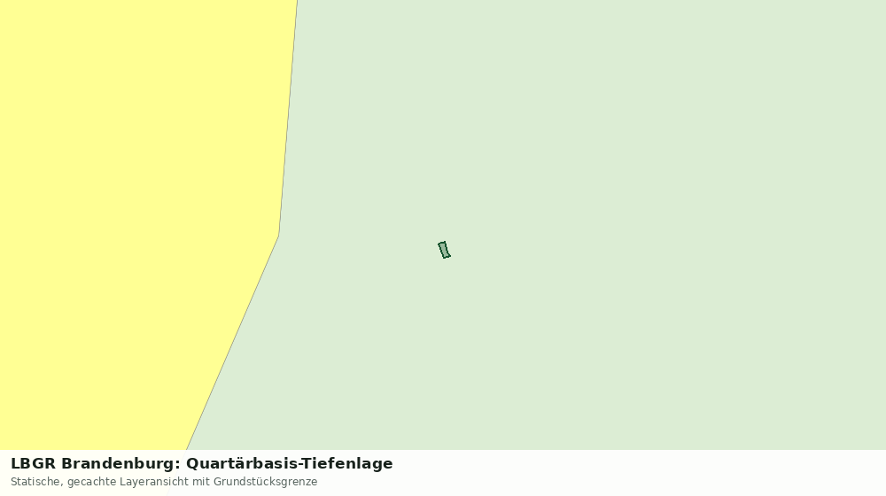 Statische Kartenansicht: LBGR Brandenburg: Quartärbasis-Tiefenlage