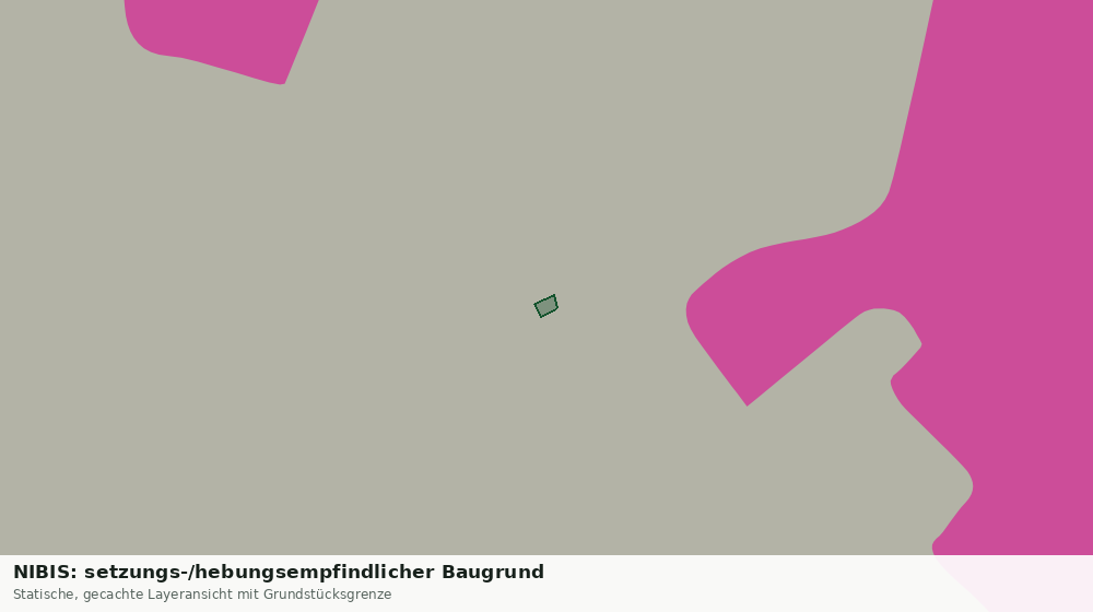 Statische Kartenansicht: NIBIS: setzungs-/hebungsempfindlicher Baugrund