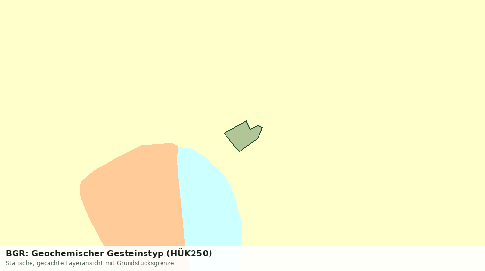 Statische Kartenansicht: BGR: Geochemischer Gesteinstyp (HÜK250)