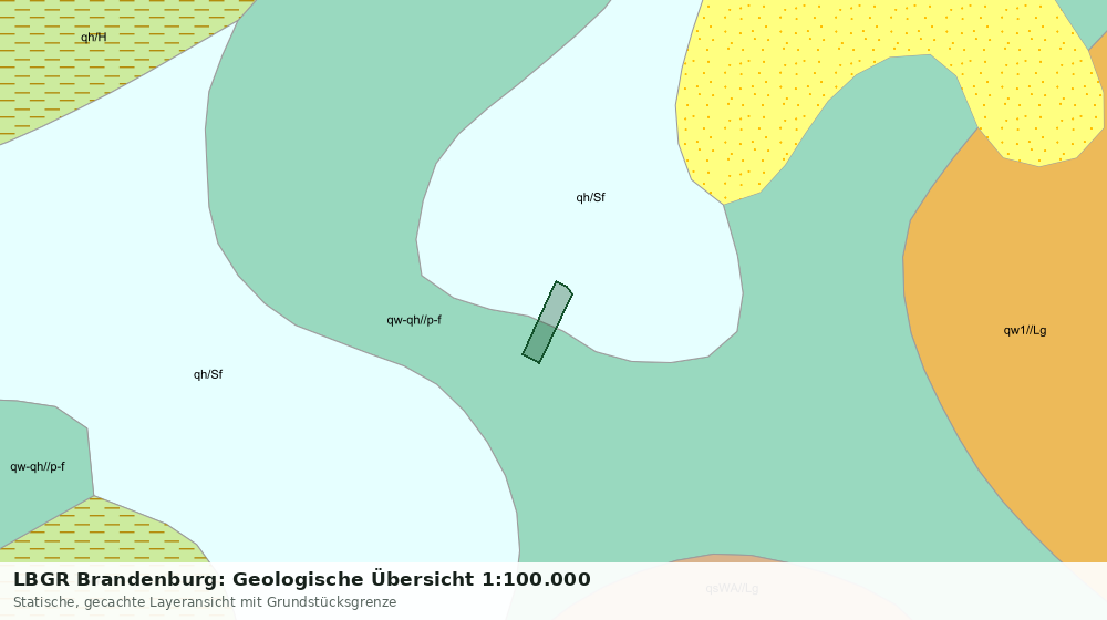 Statische Kartenansicht: LBGR Brandenburg: Geologische Übersicht 1:100.000
