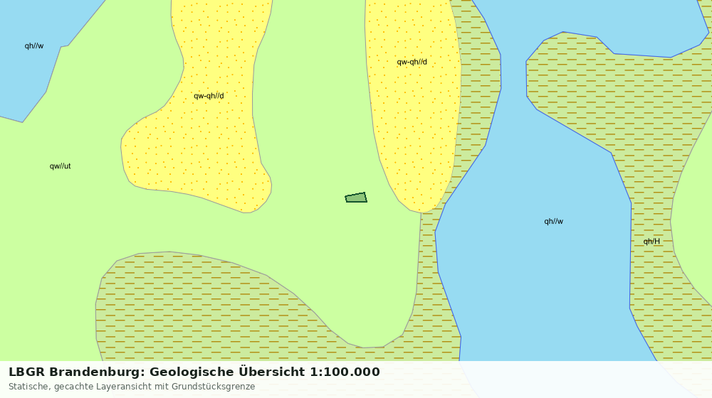 Statische Kartenansicht: LBGR Brandenburg: Geologische Übersicht 1:100.000