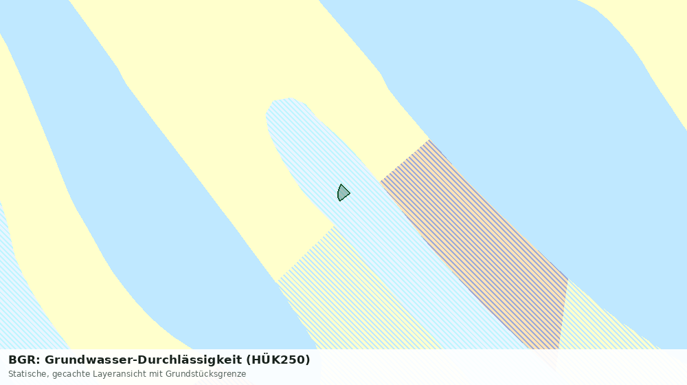 Statische Kartenansicht: BGR: Grundwasser-Durchlässigkeit (HÜK250)