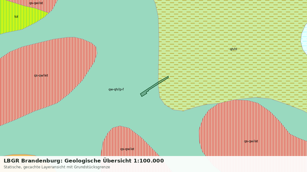 Statische Kartenansicht: LBGR Brandenburg: Geologische Übersicht 1:100.000