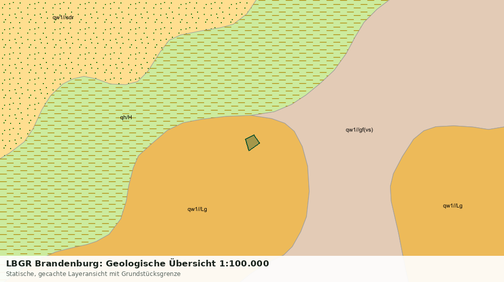 Statische Kartenansicht: LBGR Brandenburg: Geologische Übersicht 1:100.000