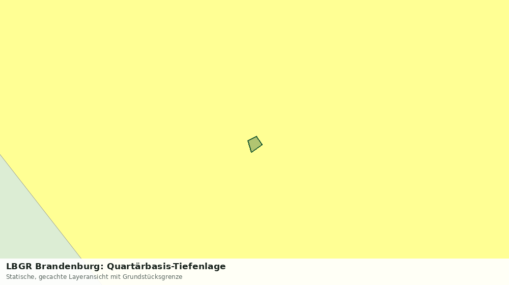 Statische Kartenansicht: LBGR Brandenburg: Quartärbasis-Tiefenlage