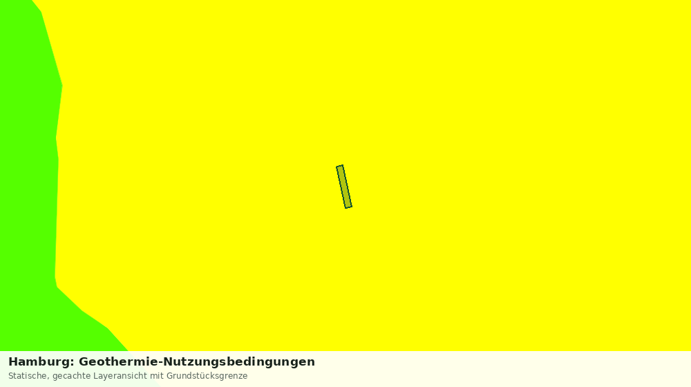 Statische Kartenansicht: Hamburg: Geothermie-Nutzungsbedingungen