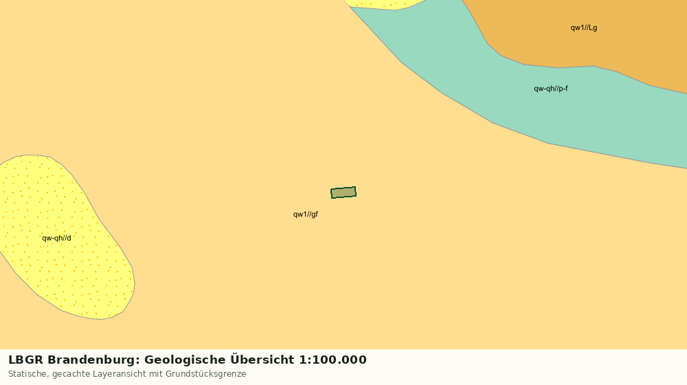 Statische Kartenansicht: LBGR Brandenburg: Geologische Übersicht 1:100.000