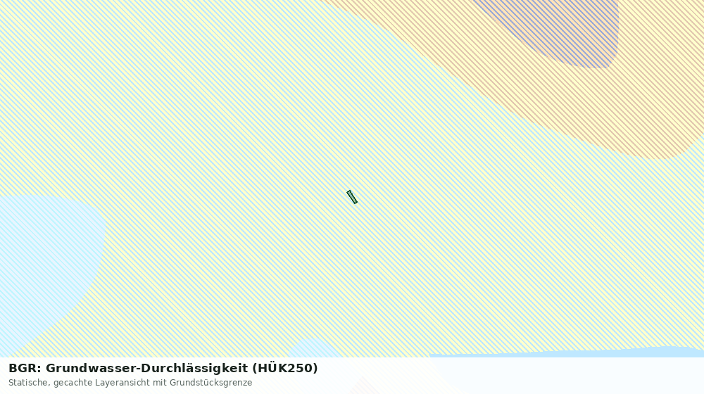 Statische Kartenansicht: BGR: Grundwasser-Durchlässigkeit (HÜK250)
