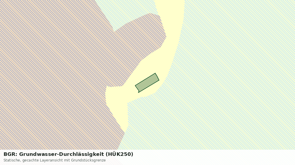 Statische Kartenansicht: BGR: Grundwasser-Durchlässigkeit (HÜK250)