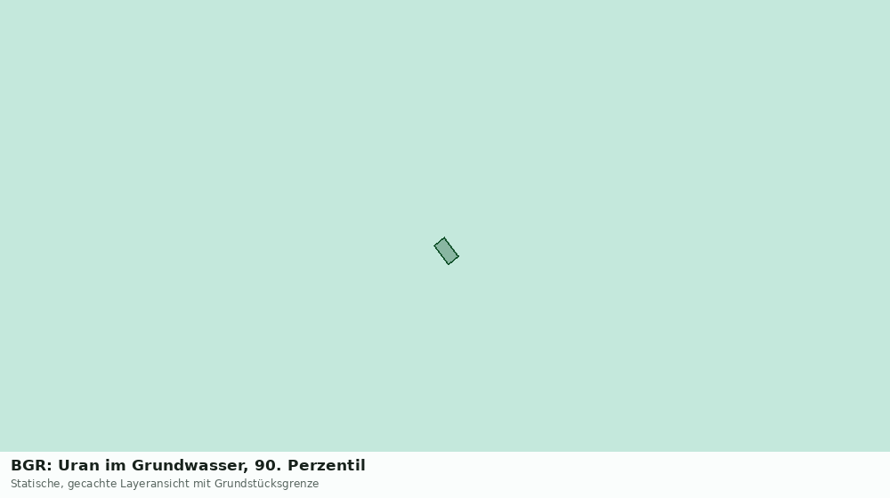 Statische Kartenansicht: BGR: Uran im Grundwasser, 90. Perzentil