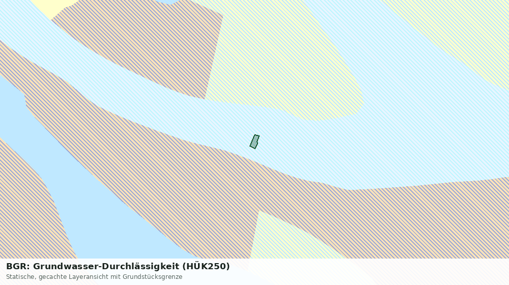 Statische Kartenansicht: BGR: Grundwasser-Durchlässigkeit (HÜK250)