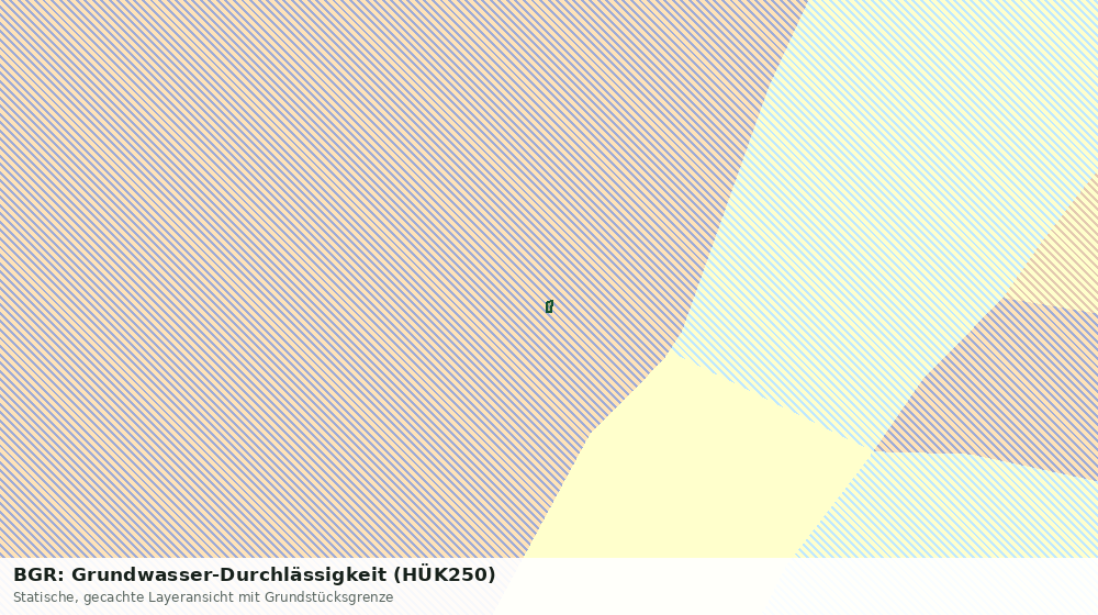 Statische Kartenansicht: BGR: Grundwasser-Durchlässigkeit (HÜK250)