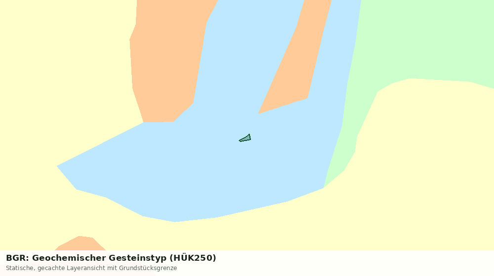 Statische Kartenansicht: BGR: Geochemischer Gesteinstyp (HÜK250)