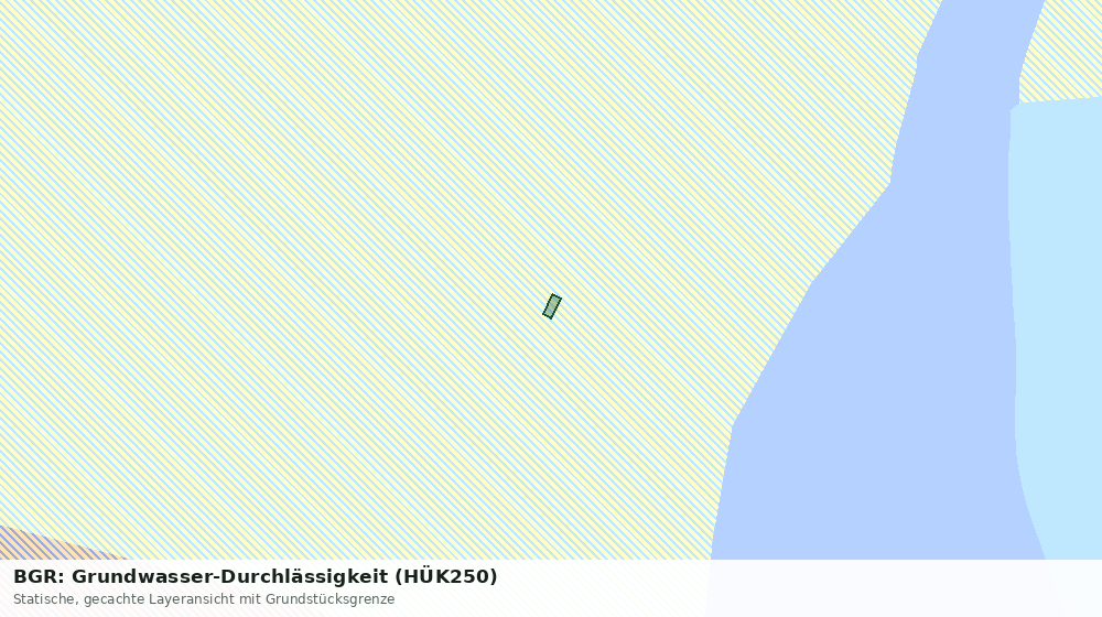 Statische Kartenansicht: BGR: Grundwasser-Durchlässigkeit (HÜK250)