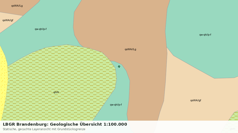 Statische Kartenansicht: LBGR Brandenburg: Geologische Übersicht 1:100.000
