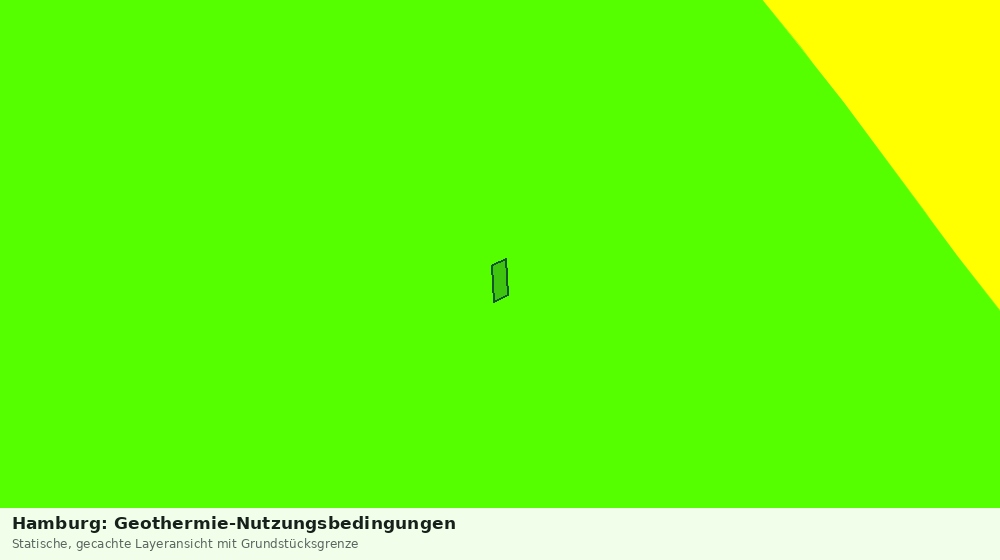 Statische Kartenansicht: Hamburg: Geothermie-Nutzungsbedingungen