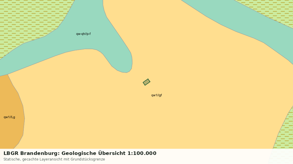 Statische Kartenansicht: LBGR Brandenburg: Geologische Übersicht 1:100.000