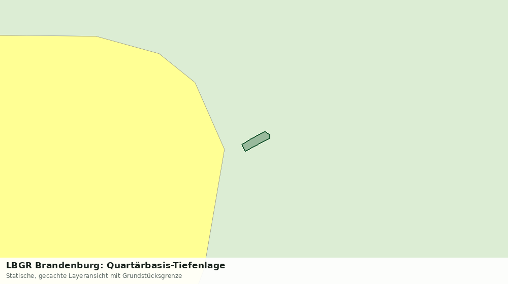 Statische Kartenansicht: LBGR Brandenburg: Quartärbasis-Tiefenlage
