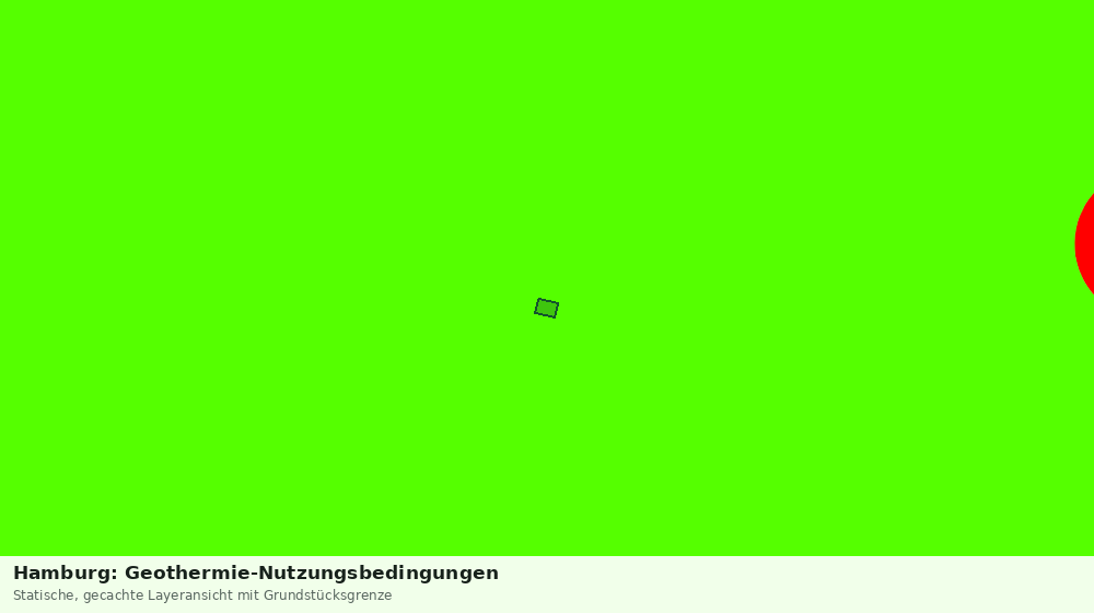 Statische Kartenansicht: Hamburg: Geothermie-Nutzungsbedingungen