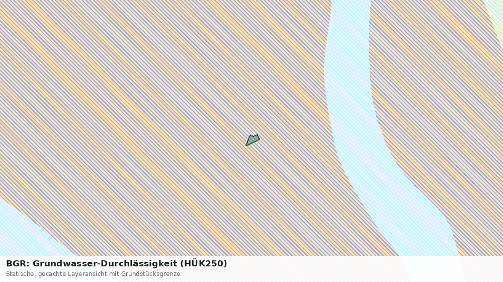 Statische Kartenansicht: BGR: Grundwasser-Durchlässigkeit (HÜK250)