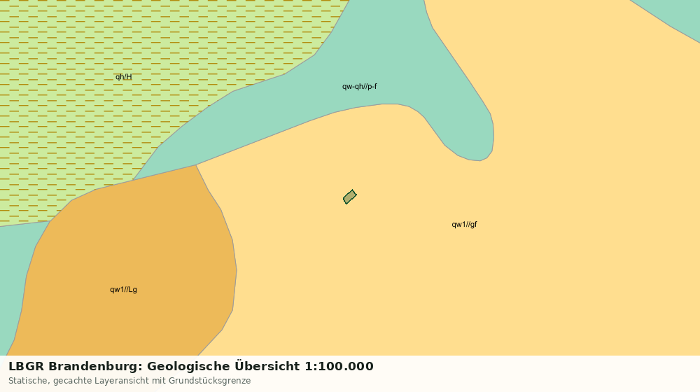 Statische Kartenansicht: LBGR Brandenburg: Geologische Übersicht 1:100.000