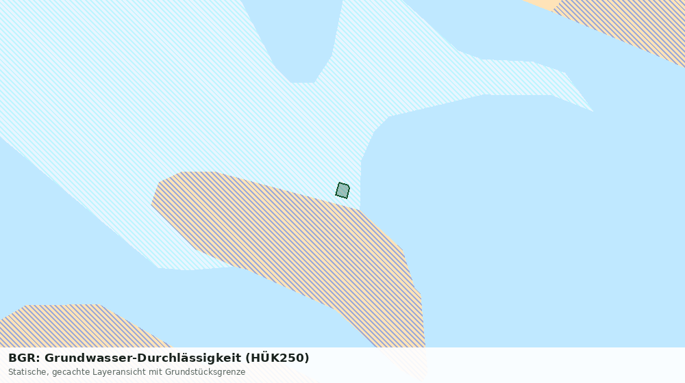 Statische Kartenansicht: BGR: Grundwasser-Durchlässigkeit (HÜK250)