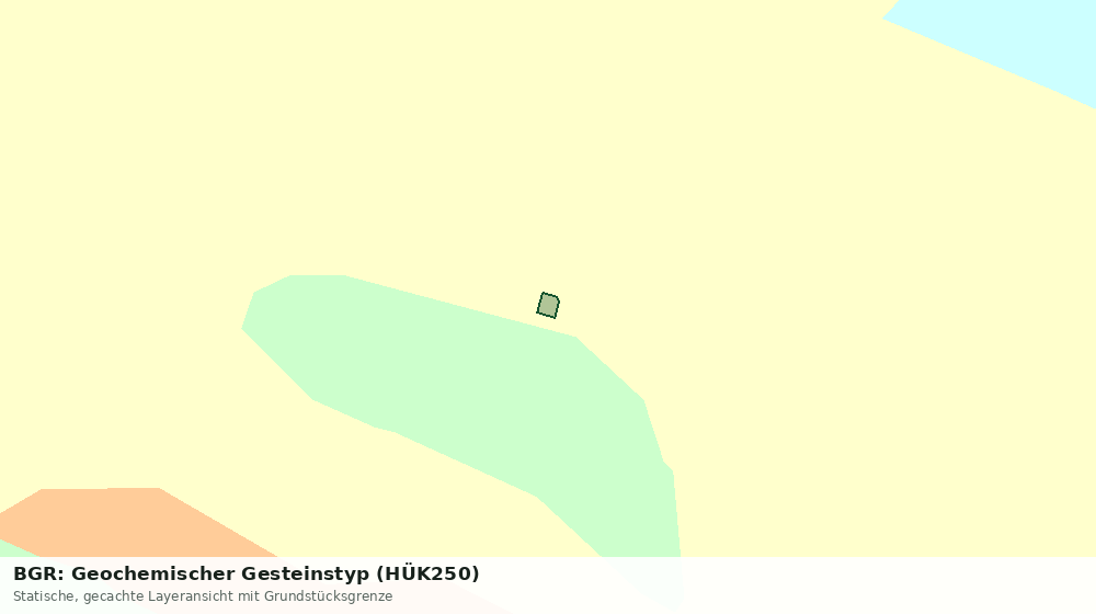 Statische Kartenansicht: BGR: Geochemischer Gesteinstyp (HÜK250)