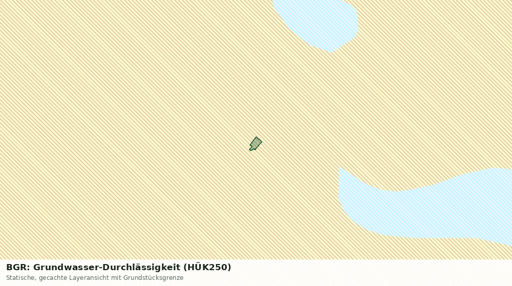 Statische Kartenansicht: BGR: Grundwasser-Durchlässigkeit (HÜK250)