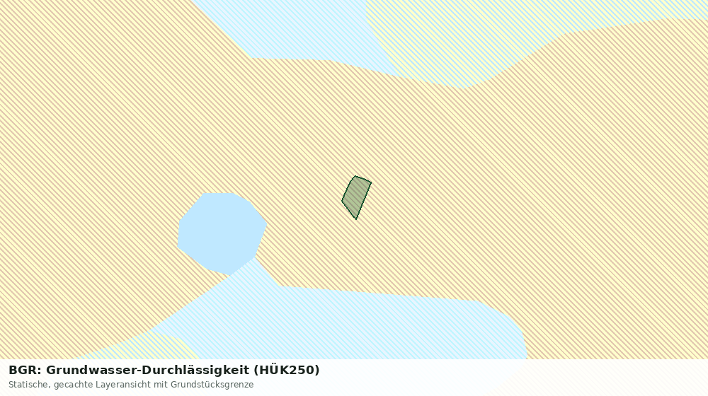 Statische Kartenansicht: BGR: Grundwasser-Durchlässigkeit (HÜK250)