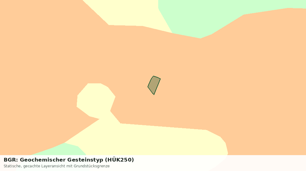 Statische Kartenansicht: BGR: Geochemischer Gesteinstyp (HÜK250)